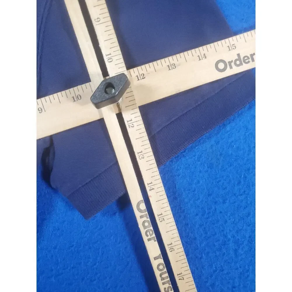True Religion Mens Polo Shirt Size XL Blue Short Sleeve Crafted With Pride